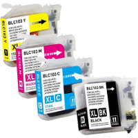 Brother LC103BK / LC103C / LC103M / LC103Y Compatible Discount Ink Cartridge Pack
