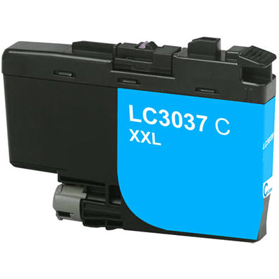 Compatible Brother LC-3037C ( LC3037 ) Cyan Discount Ink Cartridge