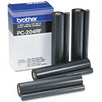 Brother PC-204RF ( PC204RF ) Black Thermal Transfer Ribbon Refills (4/pack)