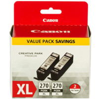 Canon 0319C005 / PGI-270XL Black Discount Ink Cartridges (2/Pack)