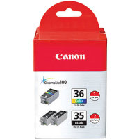 Canon 1509B007 ( Canon PGI-35 / CLI-36 ) Discount Ink Cartridge Value Pack