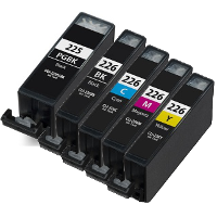 Canon 4530B001 / 4546B001 / 4547B001 / 4548B001 / 4549B001 (PGI-225 / CLI-226) Compatible Discount Ink Cartridges