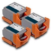 Canon BCI-11 Compatible Tri-Color Discount Ink Cartridges (3/Pack)