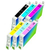 Epson T048120 / T048220 / T048320 / T048420 / T048520 / T048620 Remanufactured Discount Ink Cartridge Multi Pack