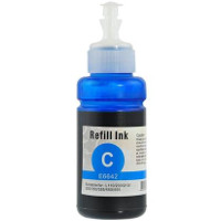 Remanufactured Epson T664 Cyan ( T664220 ) Cyan Discount Ink Bottle