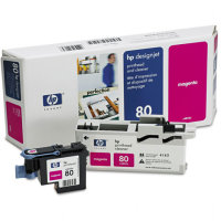 Hewlett Packard HP C4822A ( HP 80 ) Printhead for Magenta Discount ink Cartridges and Printhead Cleaner
