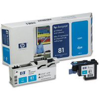 Hewlett Packard HP C4951A ( HP 81 ) Cyan Printhead Discount Ink Cartridge with Printhead cleaner