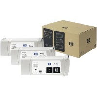 Hewlett Packard HP C5066A ( HP 81 ) Black Ink Cartridges (3/Pack)