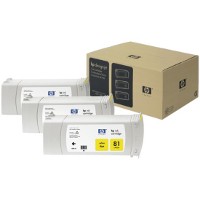 Hewlett Packard HP C5069A ( HP 81 ) Yellow Ink Cartridges (3/Pack)