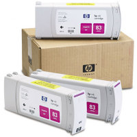 Hewlett Packard HP C5074A ( HP 83 ) UV Ink Magenta Discount Ink Cartridge Multi-Pack ( 3 Pack of C4942A )