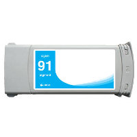 Hewlett Packard HP C9467A ( HP 91 Cyan ) Remanufactured Discount Ink Cartridge