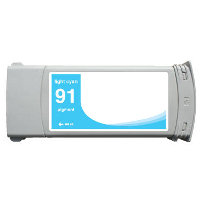 Hewlett Packard HP C9470A ( HP 91 Light Cyan ) Remanufactured Discount Ink Cartridge