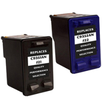 Hewlett Packard HP C9509FN ( HP 21/22 ) Remanufactured Discount Ink Cartridge Combo Pack