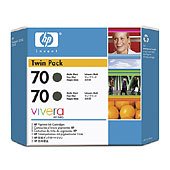 Hewlett Packard HP CB339A ( HP 70 ) Discount Ink Cartridge Twin Pack