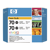 Hewlett Packard HP CB340A ( HP 70 ) Discount Ink Cartridge Twin Pack