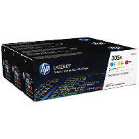 Hewlett Packard HP CF370AM ( HP 305A Tri-Pack ) Laser Cartridges