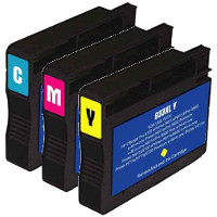 Hewlett Packard HP CN054AN / CN055AN / CN056AN ( HP 933XL ) Remanufactured Discount Ink Cartridge Set