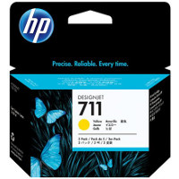 Hewlett Packard HP CZ136A ( HP 711 yellow ) Discount Ink Cartridges (3/Pack)