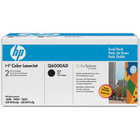 Hewlett Packard HP Q6000AD Laser Cartridge Dual Pack