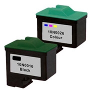 Lexmark 10N0016 ( #16 ) / 10N0026 ( #26 ) Remanufactured Discount Ink Cartridges