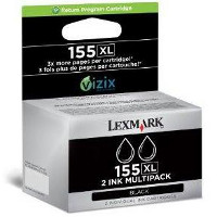 Lexmark 14N1837 ( Lexmark #155XL Black) Discount Ink Cartridge Dual Pack