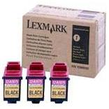 Lexmark 15M0100 ( Lexmark Tri-Pack #75 ) High Capacity Black Discount Ink Cartridges