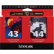 Lexmark 18Y0372 ( Lexmark Twin-Pack #44XL, #43XL )
Discount Ink Cartridge Multi Pack