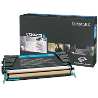 OEM Lexmark C734A2CG Cyan Laser Cartridge