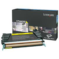 OEM Lexmark C734A2YG Yellow Laser Cartridge