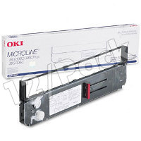 Okidata 52103601 Black Fabric Dot Matrix Printer Ribbons (12/Pack)